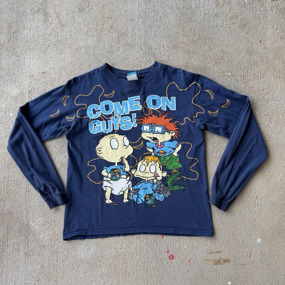1998 Vintage Nickelodeon Rugrats Long Sleeve Cartoon Shirt Size XL (14/16)